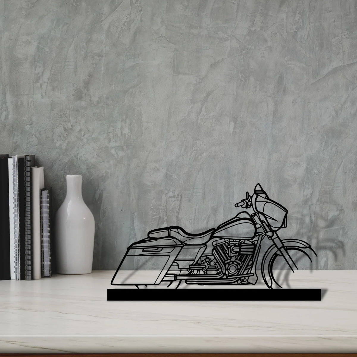 street-glide-2014 Silhouette Metal Art Stand - Tinvibe