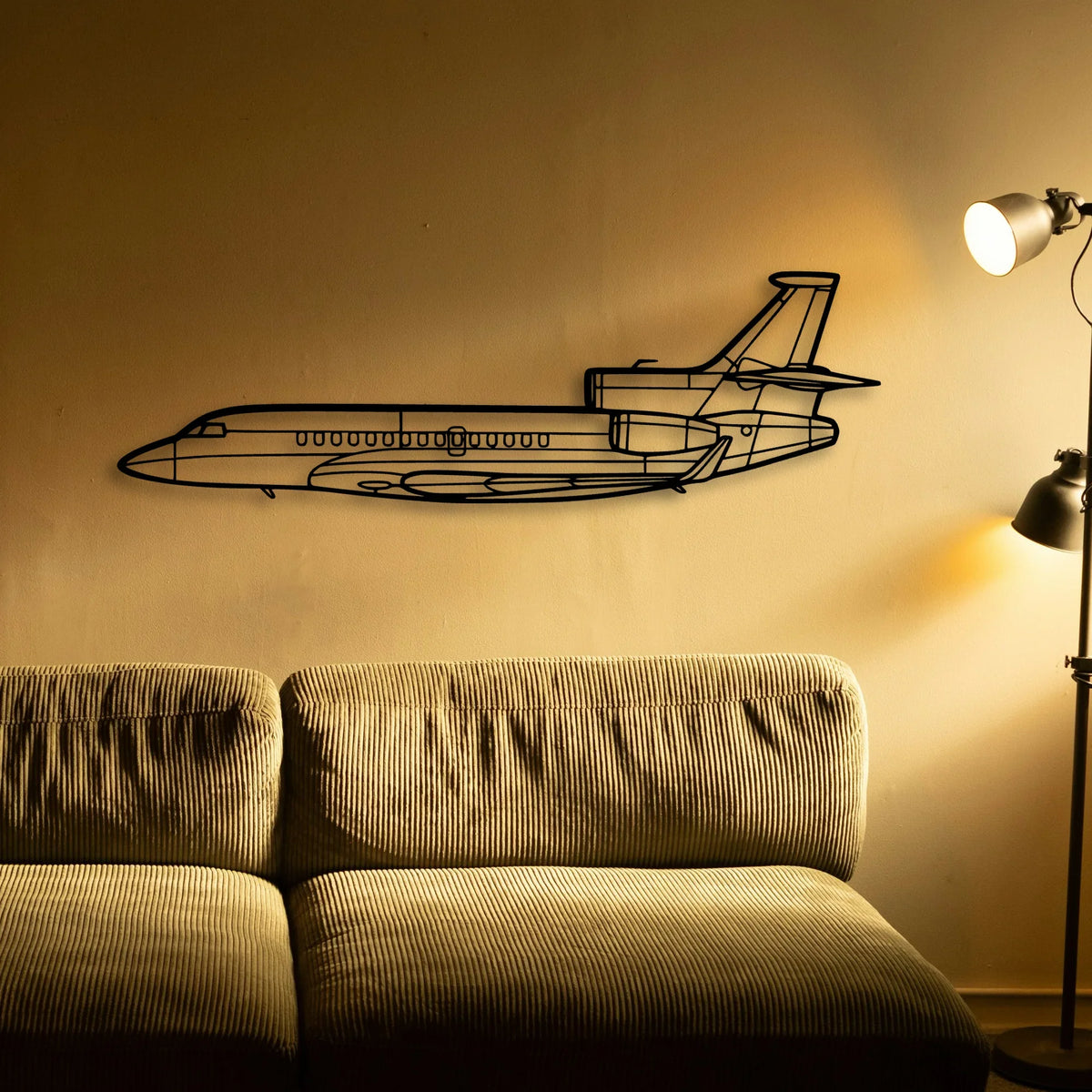 Super Scorpion Classic Aircraft Silhouette Metal Wall Art - Tinvibe
