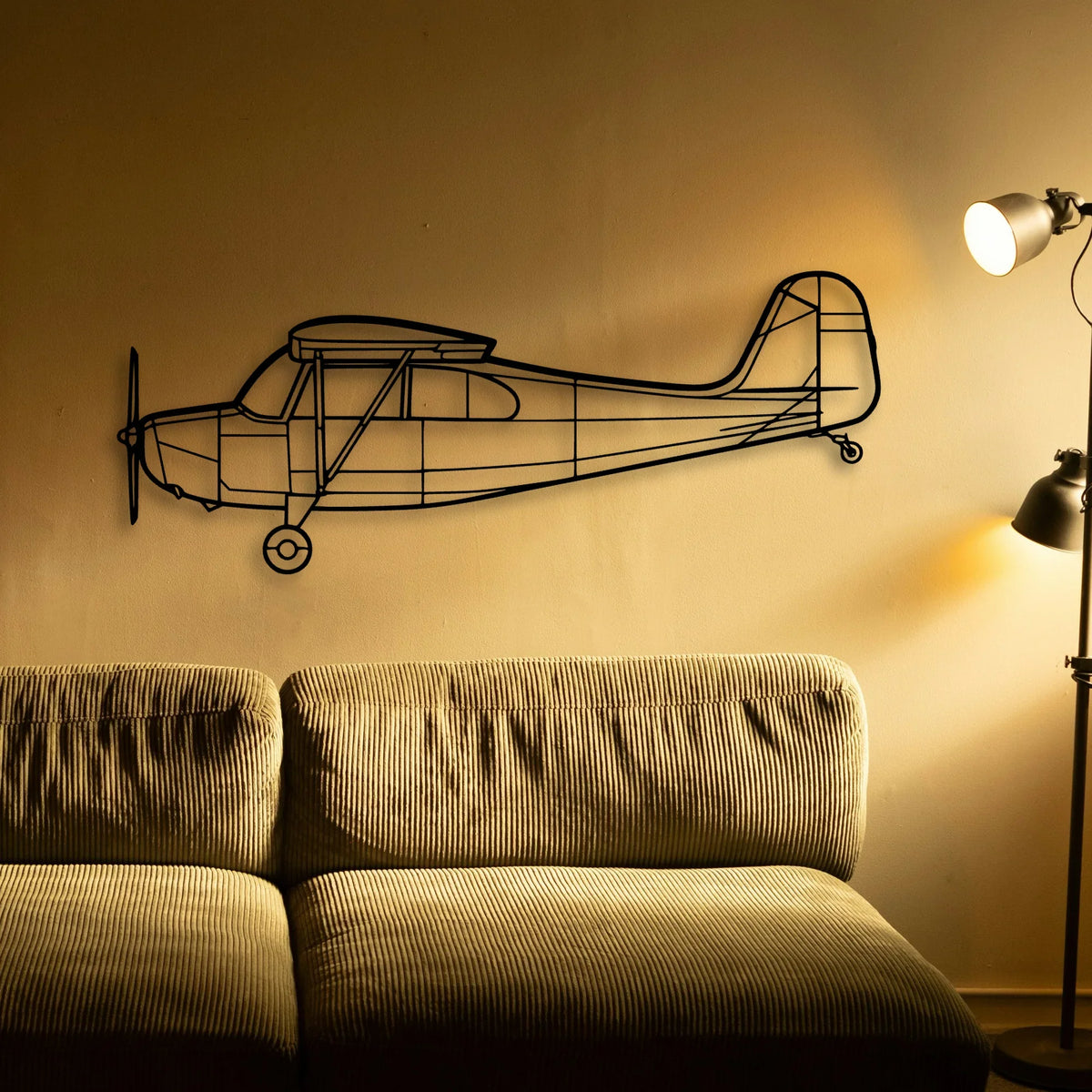 T 28 Trojan 2 Classic Aircraft Silhouette Metal Wall Art - Tinvibe
