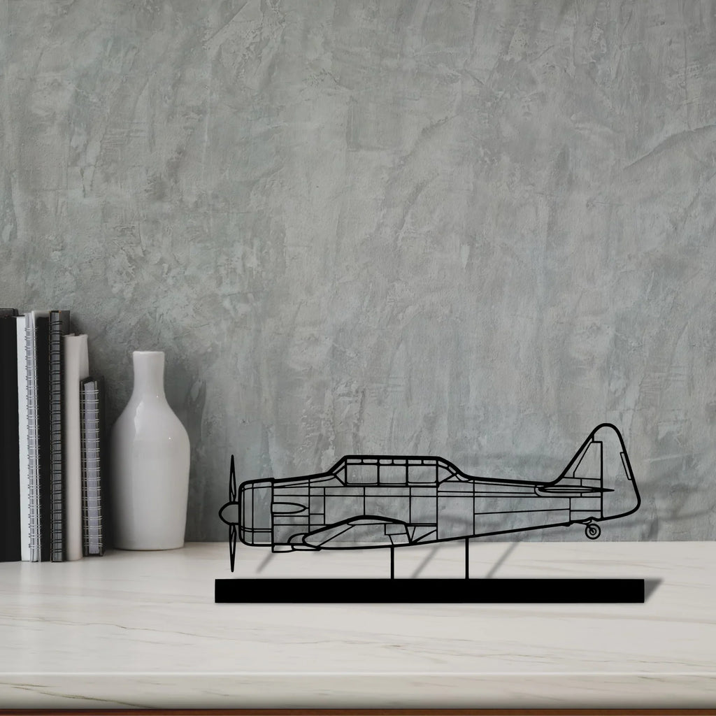 t-6g-texan-3 Silhouette Metal Art Stand - Tinvibe