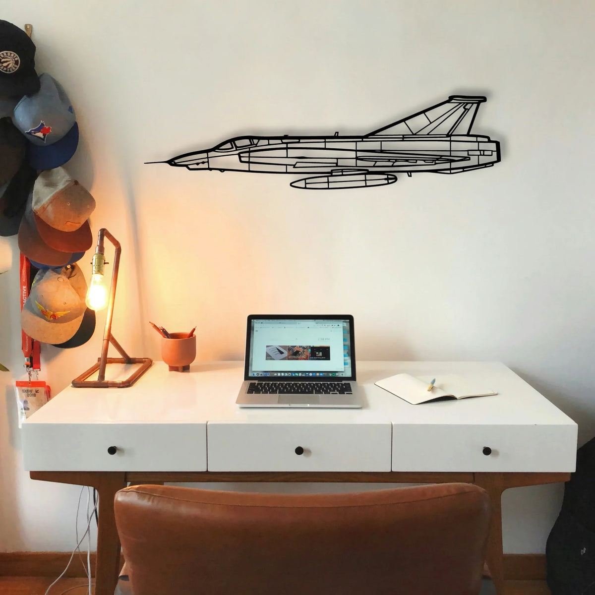 T 7 Red Hawk Classic Aircraft Silhouette Metal Wall Art - Tinvibe