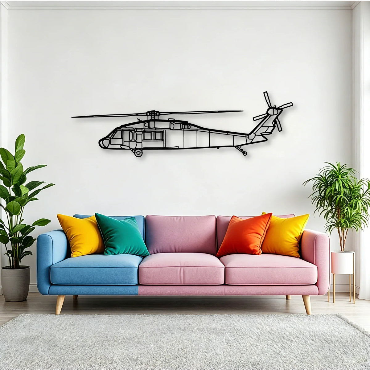 Tbm 3N Classic Aircraft Silhouette Metal Wall Art - Tinvibe