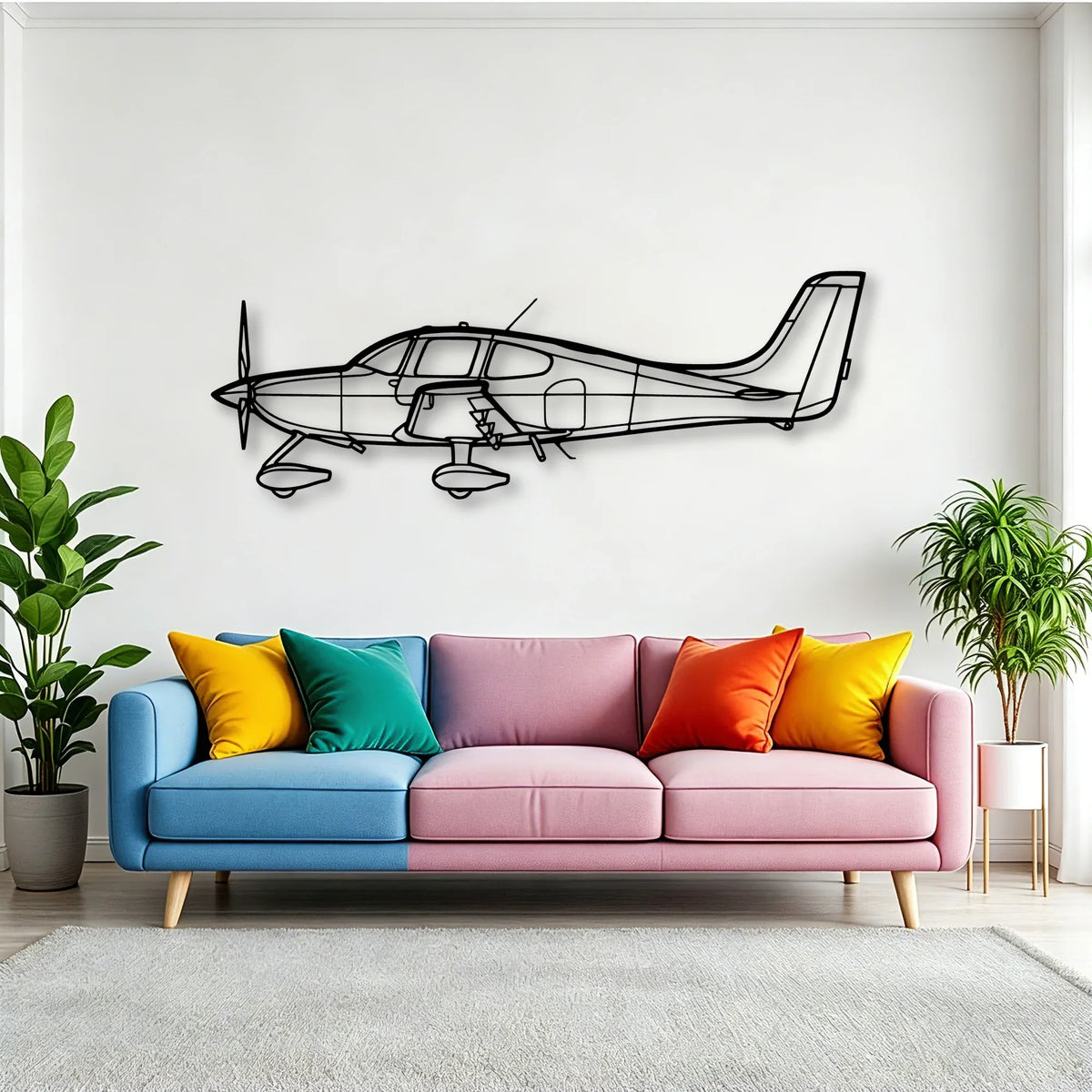 Tempest Mk V Classic Aircraft Silhouette Metal Wall Art - Tinvibe