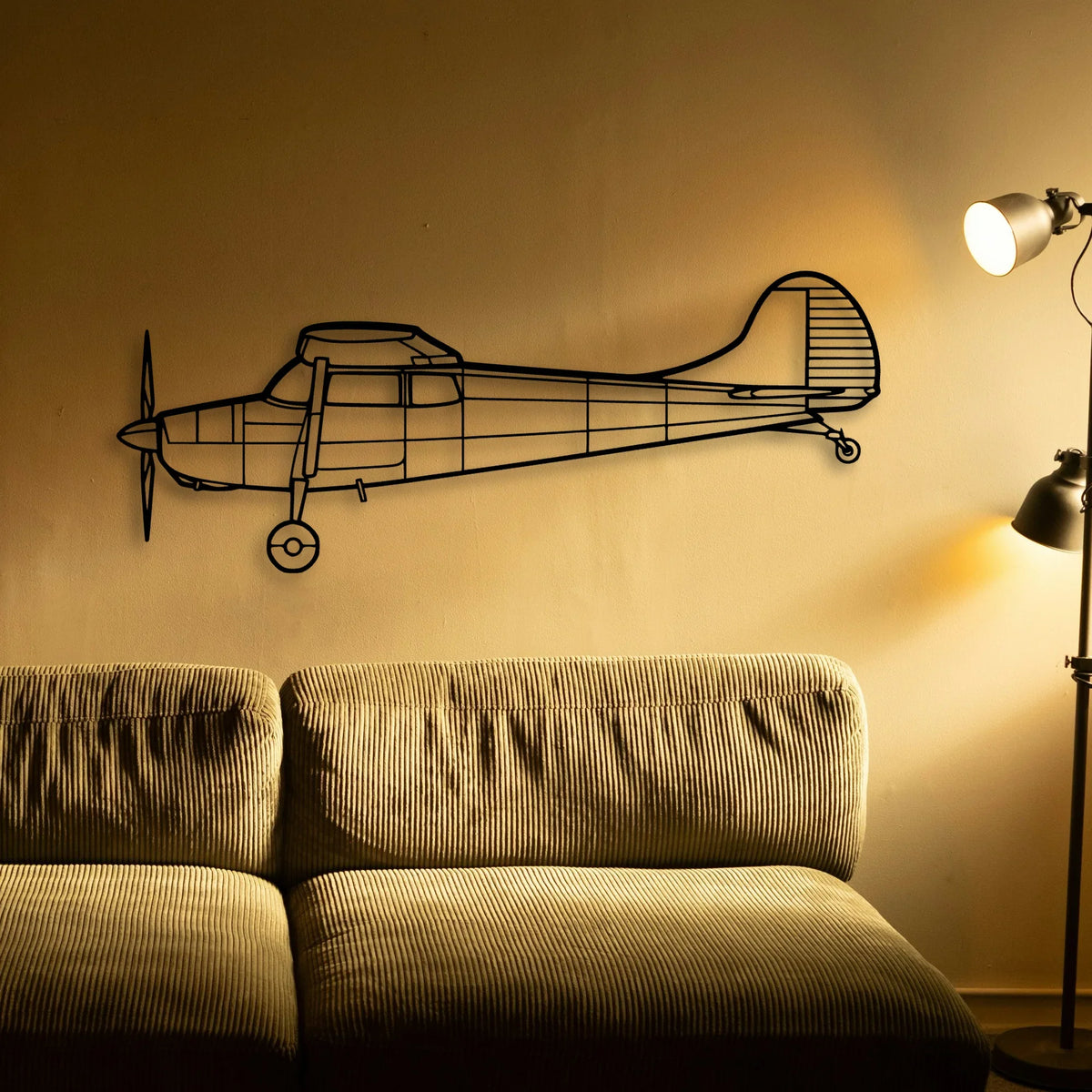 Tempest Classic Aircraft Silhouette Metal Wall Art - Tinvibe