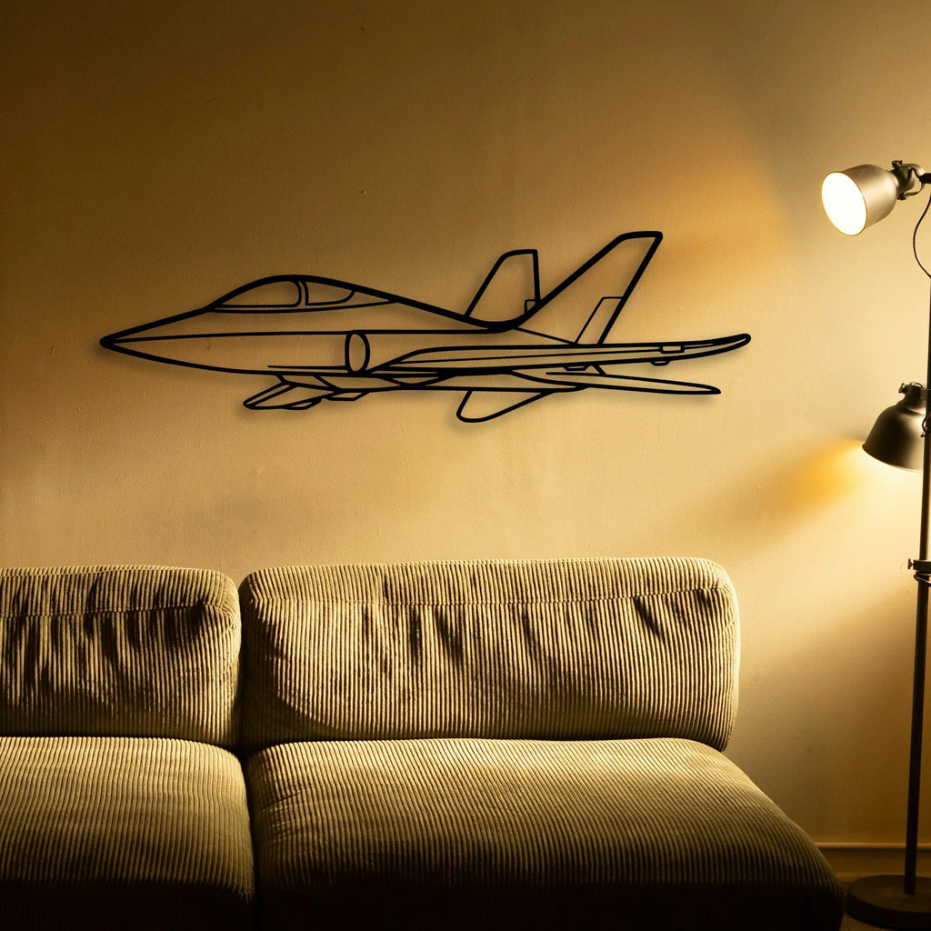 Tornado 3 Classic Aircraft Silhouette Metal Wall Art - Tinvibe