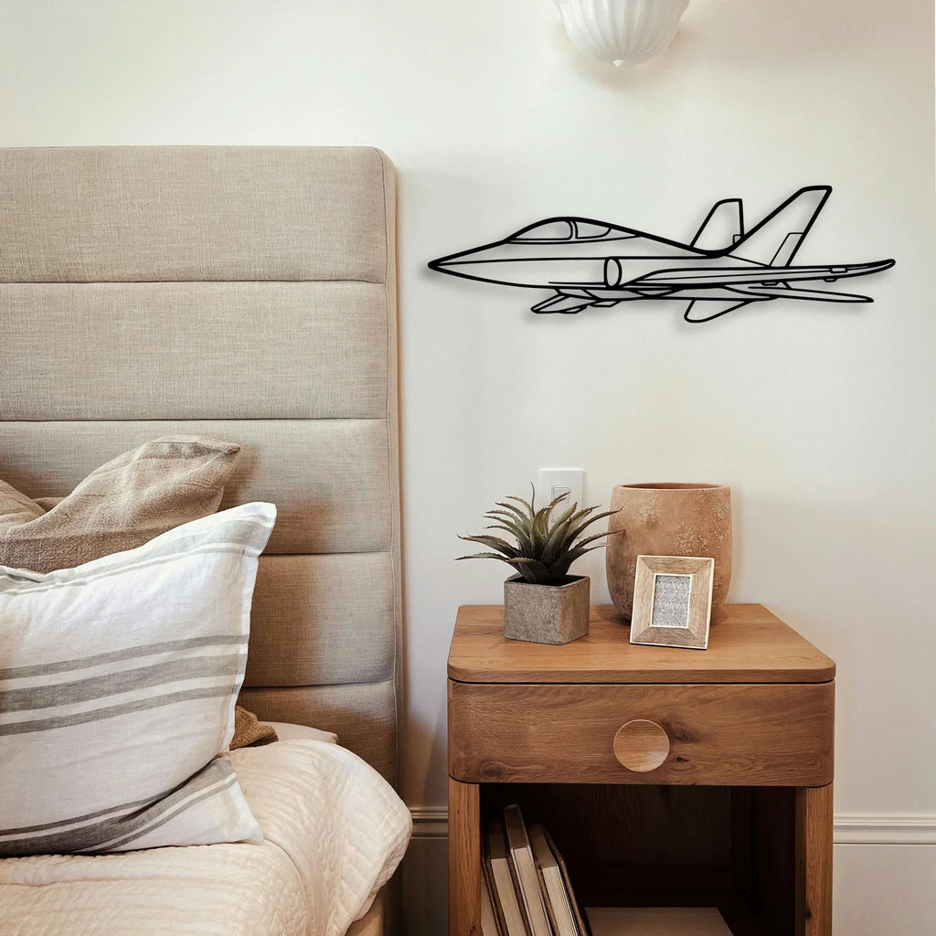 Tornado 3 Classic Aircraft Silhouette Metal Wall Art - Tinvibe