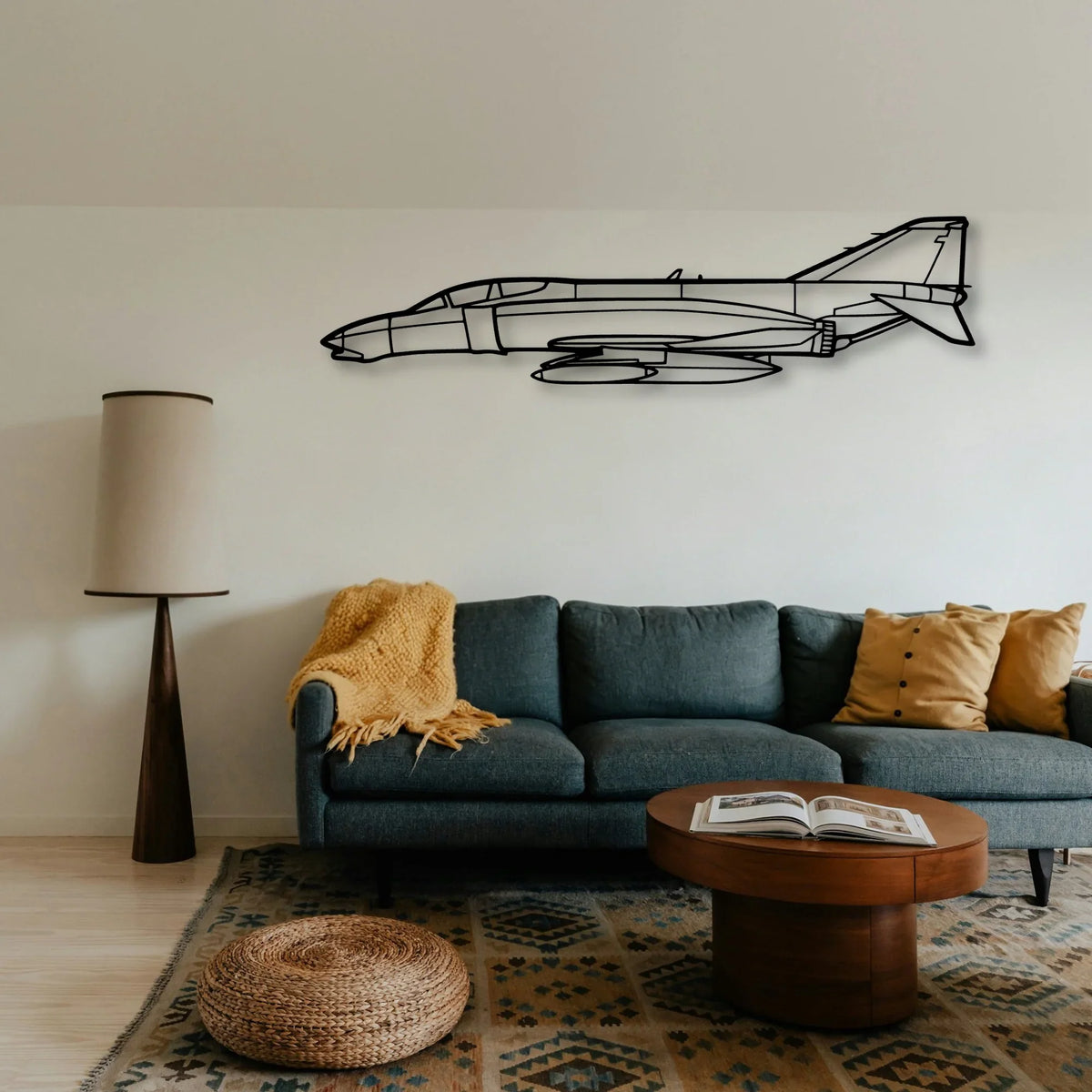 Tornado Classic Aircraft Silhouette Metal Wall Art - Tinvibe
