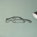Toyota GR86 Classic Silhouette Metal Wall Art - Tinvibe