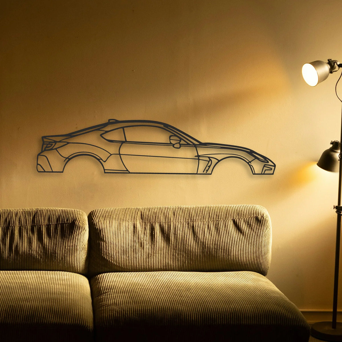 Toyota GR86 Classic Silhouette Metal Wall Art - Tinvibe