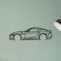 Toyota GR Supra Classic Silhouette Metal Wall Art - Tinvibe
