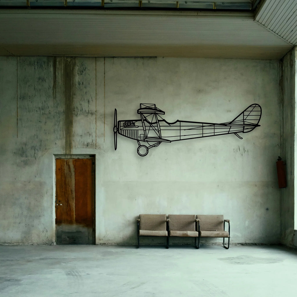 Typhoon Classic Aircraft Silhouette Metal Wall Art - Tinvibe