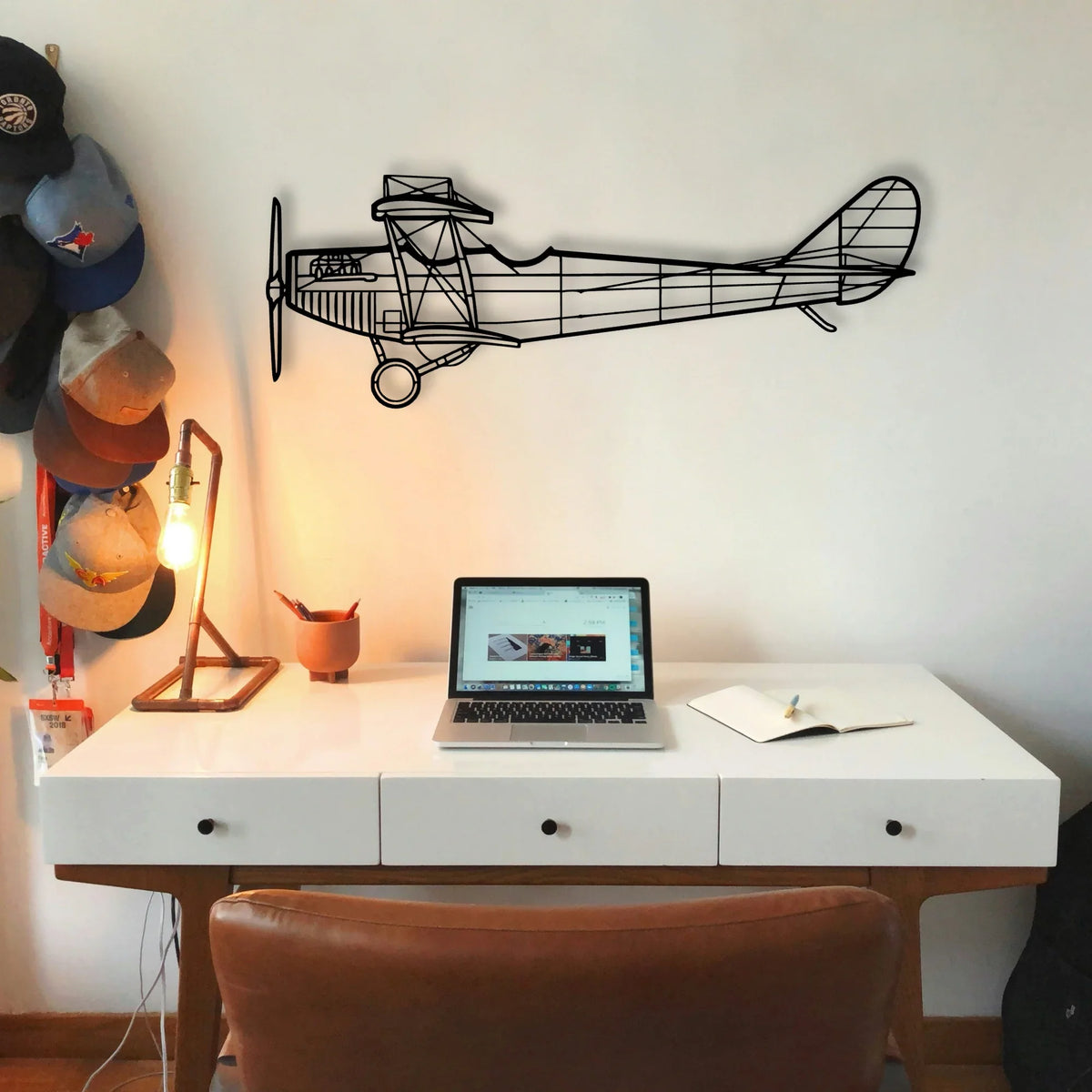 Typhoon Classic Aircraft Silhouette Metal Wall Art - Tinvibe