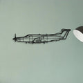U 28A Draco Classic Aircraft Silhouette Metal Wall Art - Tinvibe