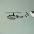 Uh 1 Med Huey Classic Aircraft Silhouette Metal Wall Art - Tinvibe