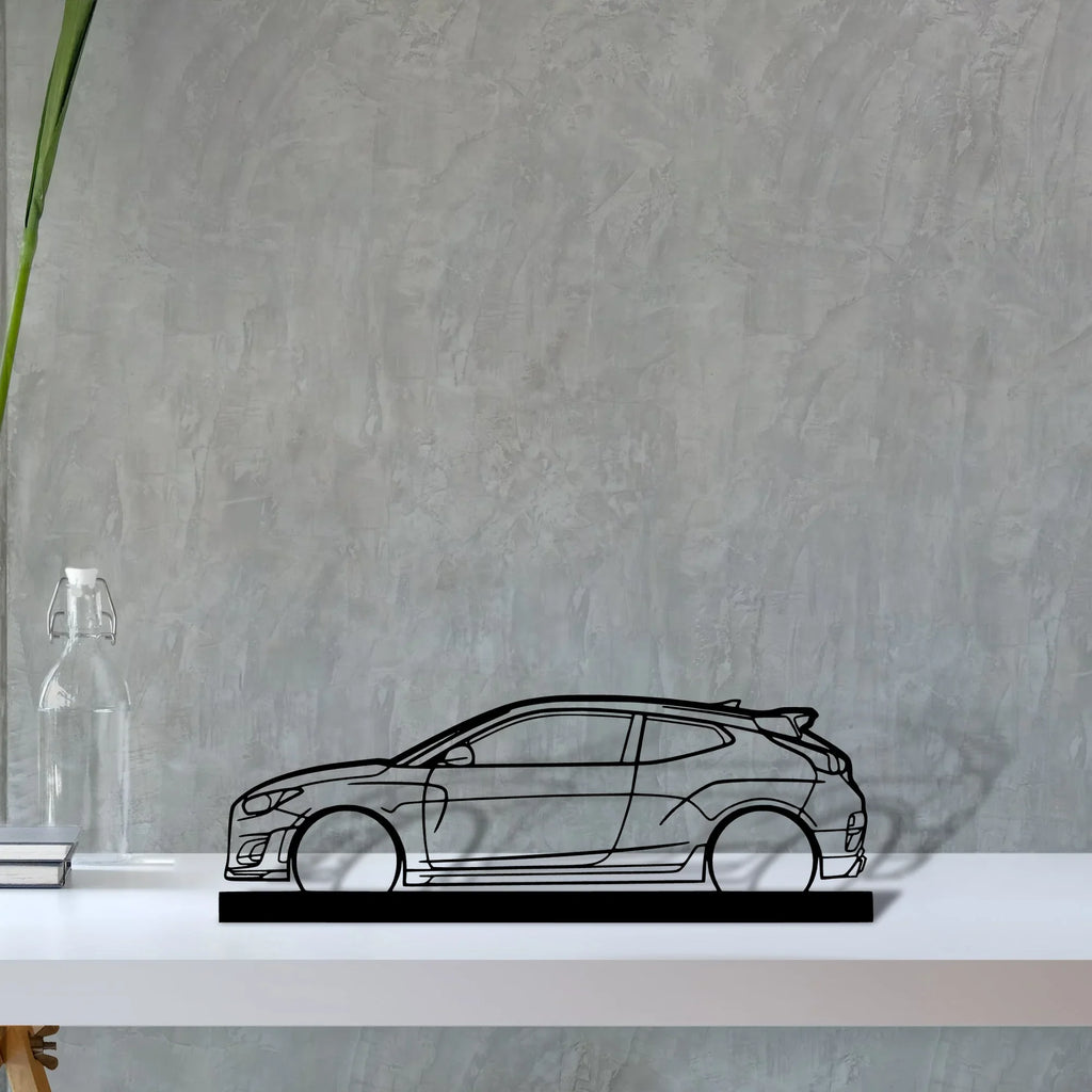 veloster-n Silhouette Metal Art Stand - Tinvibe