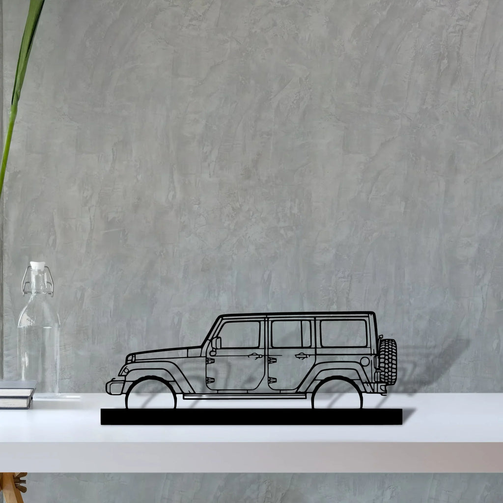 wrangler-2015 Silhouette Metal Art Stand - Tinvibe