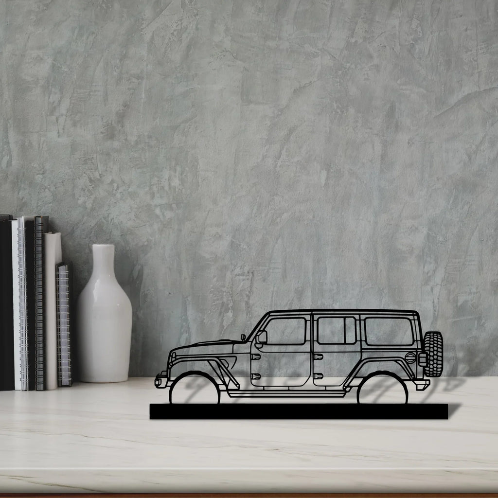 wrangler-2019 Silhouette Metal Art Stand - Tinvibe