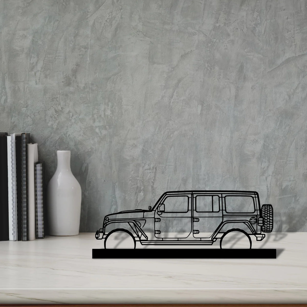 wrangler-2019 Silhouette Metal Art Stand - Tinvibe