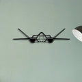 Yf 23 Classic Aircraft Silhouette Metal Wall Art - Tinvibe