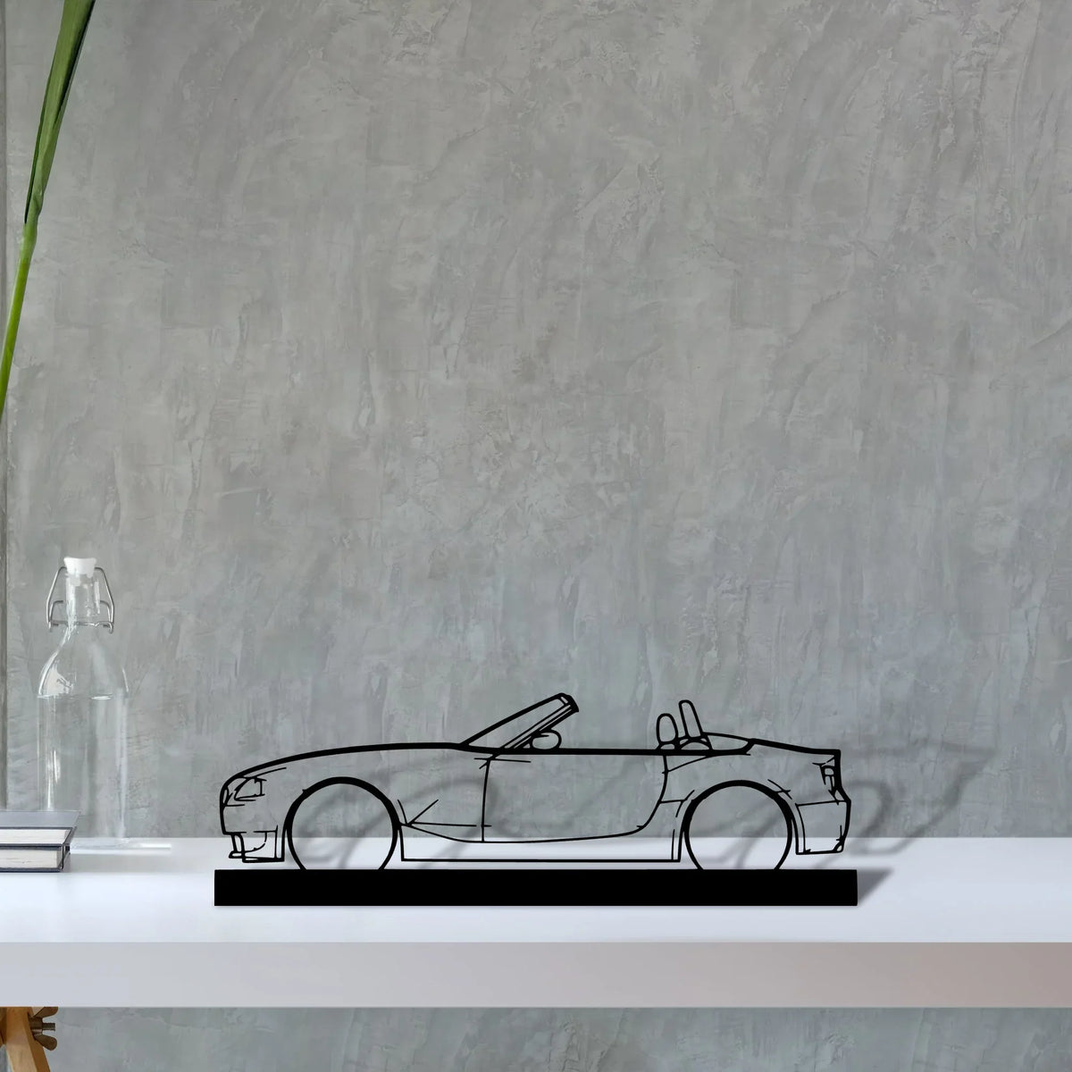z4m-roadster-e85-2 Silhouette Metal Art Stand - Tinvibe